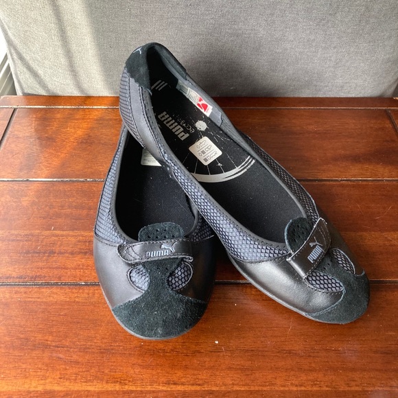 Puma Zandy Ballet Flat Sneaker - black/dark grey